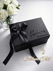 Custom Bridesmaid Invitation Gift Box | Custom Magnetic Memorial Box (Includes 3D Acrylic Name), Empty Gift Box, Wedding Gift - Multicolor - View 2