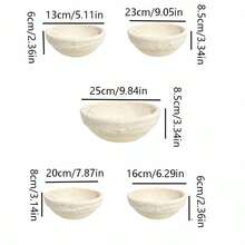 1pc Woven Rattan Bread Fermentation Basket With Liner, Sourdough Baking Basket, Multi-Functional Kitchen Tool, Multiple Sizes Available, Suitable For Fermenting Yeast Bread Dough - Multicolor - View 10