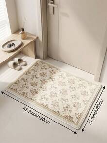 1 buah Karpet Ruang Tamu Motif Bunga Champagne, Cocok untuk Dapur, Ruang Makan, Kamar Tidur, Dekorasi Liburan, Dalam/Luar Ruangan, Kantor, Lobi, Keset Anti Selip, Karpet Kamar Mandi, Lorong, Ruang Belajar, Area Bermain Game - Sampanye - View 17