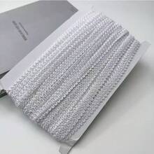 1件 20米長 - 1.2公分寬 蜈蚣金線刺繡蕾絲飾邊，手工DIY衣飾配件 - 多色 - 查看 3