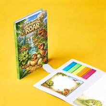 1 Set de Notas Adhesivas con Tema de Dinosaurios, con Cuaderno e Índices - 180 Hojas, para Uso en Estudio y Oficina - Unitalla - Ver 3