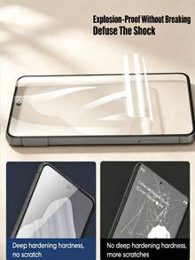 3pcs High Clear Hydrogel Full Coverage Phone Screen Protector Film, Compatible With Tecno Spark/Camon/Pova, Anti-Explosion Anti-Scratch Bubble-Free, Smooth Anti-Oil Layer, Easy Installation, Auto-Repair Scratches, Fingerprint Recognition Support, Soft Film (Non-Glass) - Clear - View 9