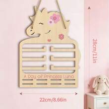 Bohemian Style Wall-Mounted Storage Rack, Wall-Hanging Hair Accessory Organizer, Room Wall Hair Clip Display Rack, Multi-Purpose Storage Shelf, Suitable For Hair Ties, Hair Clips And Headbands, Fashion Home Decor - Multicolor - View 4