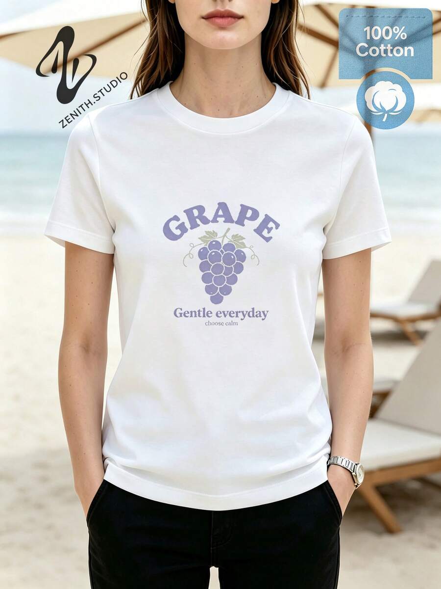 Women T-Shirts - 白色 - 查看 1