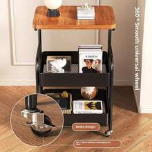 Kselythan Office Storage Cart - Black - View 5