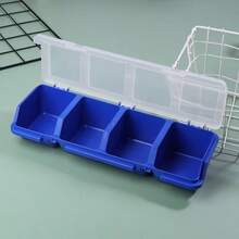 1pc Screw Storage Box Plastic Hardware Storage Box Multi-Compartment With Buckle Divider Storage Box Plastic Divider Garage Tool Nail Storage Container Home Storage Supplies Garage Organization Storage - A - View 12