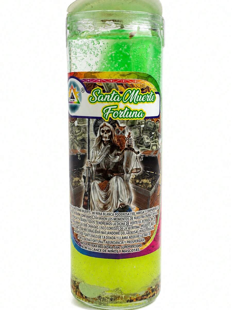Holy Fortune Prayer Gel Candle - Yellow - View 1