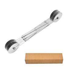 3/5/7 Wheel Pizza Cutter Dough Divider Knife, Flexible Pizza Baking Scraper Stainless Steel Baking Tool - Silver - View 16