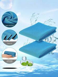 Cooling Towels For Neck And Face, Soft And Breathable Cooling Towels, Suitable For Yoga, Sports, Running, Gym, Training, Camping, Fitness - Multicolor - View 4