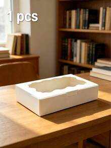 20pcs/10pcs/1pc Pastry Gift Boxes, 7x4.3x1.5 Inches, Brown Bread Snack Boxes, Premium Gift Boxes Suitable For Packaging Desserts, Donuts, Pies, Candies, Cakes, Muffins And Macarons - A-White - View 7