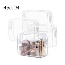 Fashionable Minimalist Unisex Toiletry Bag, Waterproof Transparent Makeup Pouch, Quart Size For Travel, Suitable For Men And Women, Carry-On Friendly - White - View 19
