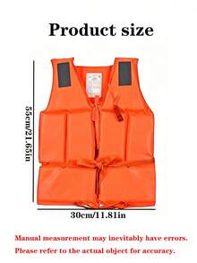 1pc Professional Thickened Split Life Jacket, High Buoyancy Adult Model, Suitable For Swimming, Fishing, Boating, Flood Protection, Portable Life Jacket For Teens, Beach Essential, Beach Accessory, Swim Ring - Multicolor - View 6