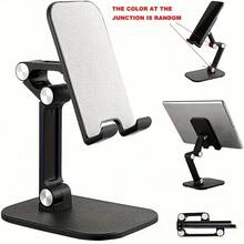Adjustable Foldable Desktop Tablet & Phone Stand, Slouchy Bedside TV Viewing Bracket, Portable Universal Support Stand, Suitable For Outdoor Live Streaming - A - View 11