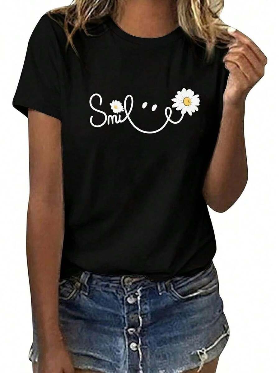 Women T-Shirts - 黑色 - 查看 1
