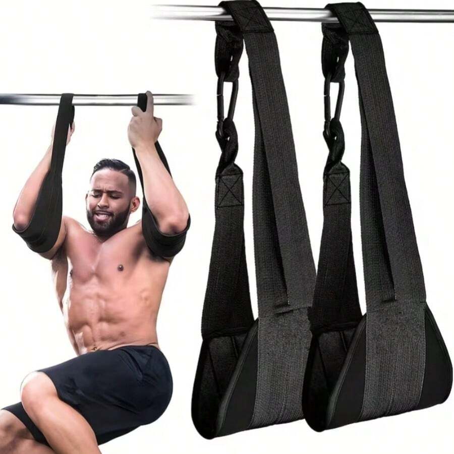 Fitness Abdominal Strap, Used For Pull-Up Bar And Core Strength Training - Thick Padded Arm Straps Suitable For Ab Swing, With 2 Rust-Proof Carabiners - Pull-Up Straps For Home And Gym Abdominal Workout (1 Pair) - Multicolor - View 1