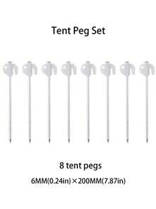 4PCS.8PCS. Windproof Tent Stakes Outdoor Canopy Fixing Accessories - White - View 12