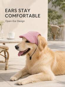 Adjustable Breathable Pet Hat, Pet Baseball Cap With Ear Holes, Dog Baseball Cap, Multi-Color Sun Hat Designed For Pets - Multicolor - View 4