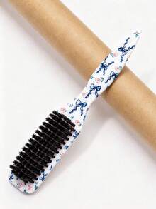 1pc Unisex Plastic Hair Brush/Beard Brush Smooth Detangling Soft Bristle Styling Comb Fragrance-Free Professional Hairdressing Comb Suitable For Creating Smooth Ponytails, Braids And Beard Styles Shapeable Portable Durable No Power Required Ideal Hair Accessory Tool For Men And Women Recommended As Christmas Gift - Multicolor - View 7