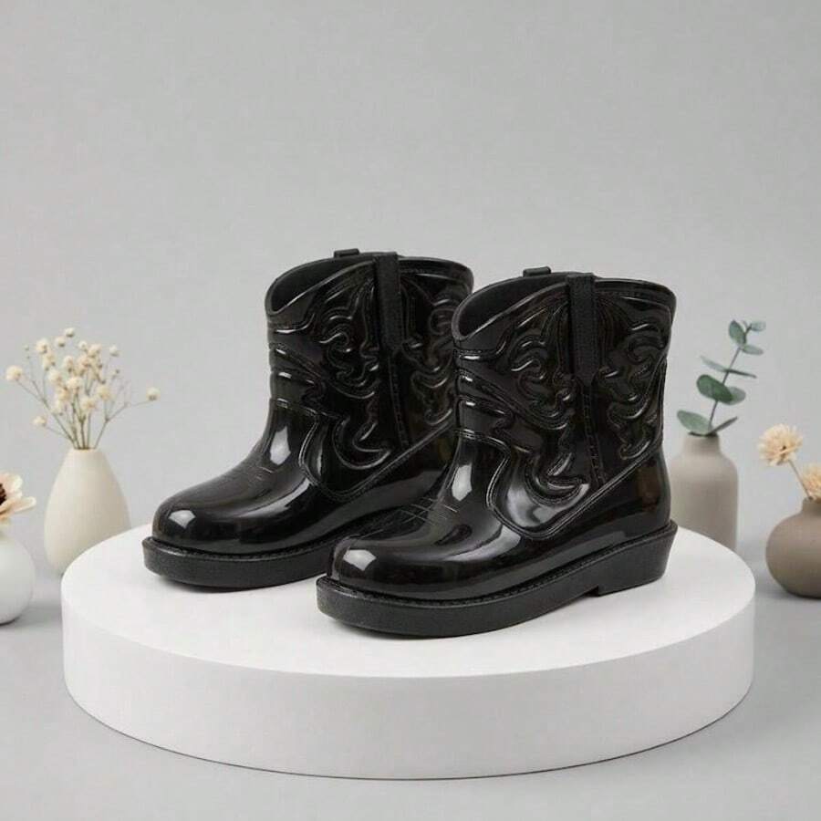 Bota Infantil Galocha Country Texana Menina - Preto - Visão 1