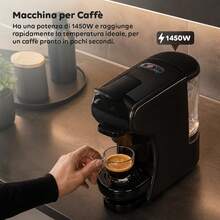 Avilia Capsule Coffee Machine - Italy Plug(220-240V) - View 3