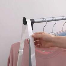 68*40*135cm Single Rod Clothes Rack, Height Adjustable Metal Garment Rack With Wheels, Portable Rolling Clothing Hanger Stand, Space Saving Storage Organizer For Bedroom, Balcony, Laundry Room, Apartment, Easy To Assemble Display Rack - A - View 4