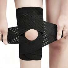 1pc Upgraded Breathable Adjustable Compression Knee Support Sports Protective Gear Meniscus Knee Pad - Multicolor - View 5