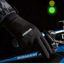 Winter Fleece Touchscreen Gloves, Unisex, Windproof, Waterproof, Warm, Non-Slip Grip, Suitable For Driving, Cycling, Commuting And Outdoor Activities - Multicolor - View 2