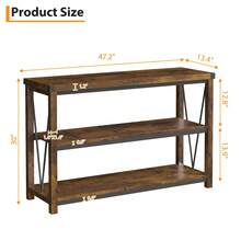 Kselythan Sofa & Console Tables - Brown - View 3