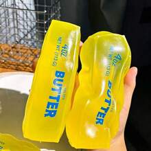 1個烘焙原物料透明奶油慢回彈玩具，彈性果凍TPR迷你辦公紓壓玩具，演唱會粉絲小禮物（隨機款式） - 彩色 - 查看 1