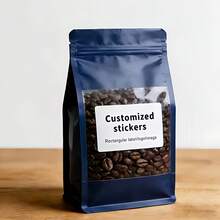 500/1000pcs Customized Rectangular Stickers, Customized Labels, Rectangular Labels, Customized Stickers, Logo Stickers, Packaging Stickers, Opening Stickers - Promotional Business Stickers - Holiday And Event Stickers - Customizable Marketing And Branding Stickers - Multicolor - View 7