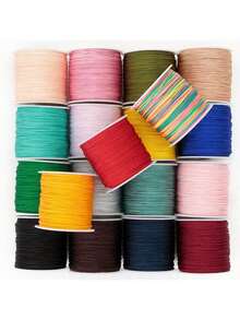 1 Roll 72# Braiding Necklace String Cord Handmade DIY Jewelry Craft Material, 0.8mm Macrame Rope - A - View 1