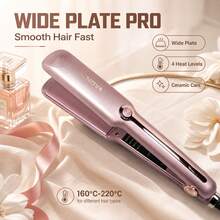 Plancha de pelo cerámica profesional con enchufe y función de calentamiento, ajuste rápido de temperatura, apta para uso doméstico y salón, regalo para el cuidado del cabello - Tipo de Enchufe A USA (110-127V) - Ver 1