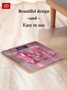 Báscula electrónica de vidrio templado plano 2D, báscula de peso corporal para uso doméstico con pantalla LED, conveniente y fácil de usar, monitoreo de salud, diseño elegante, fabricación de alta calidad, báscula digital, báscula inteligente, adecuada para compradores conscientes de la salud para uso diario - Multicolor - Ver 8