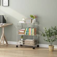 Kselythan Mobile Storage Islands - Silver - View 8