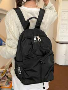 Mochila ligera y plegable para hombres, adecuada para actividades al aire libre y desplazamientos, gran capacidad, estilo coreano, unisex - Multicolor - Ver 8