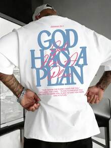 Unisex Summer Layered Print English Slogan Casual Short Sleeve T-Shirt | Loose Healing Top - White - View 2