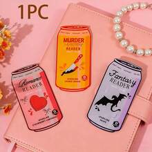 1PC Acrylic Drink Can Bookmark Suitable For Novel Lovers & Cultural Creatives - Multi-Color Energy Drink Themed Book Page Holders, Can-Shaped Reading Tags For Romantic/Fantasy/Mystery Readers, Gift For Bookworms & Energy - Multicolor - View 11