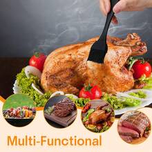 Boao 5 Pieces Nylon Heat-Resistant Turkey Baster Cooking Set Includes Meat Baster, 1 Silicone Basting Brush And 2 Cleaning Brush For BBQ Grill Baking - ColorA - View 4