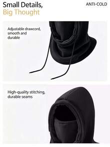 Outdoor Warm Balaclava Windproof Fleece Full Face Mask Neck Gaiter Hat Suitable For Skiing And Cycling - Multicolor - View 8