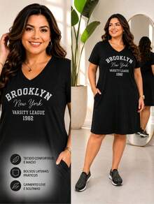 Plus Size Dresses - BROOKLYN NEGRO - Ver 5