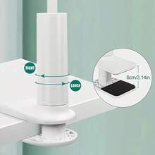 1pc Phone/Tablet Stand With 360° Omnidirectional Wheel, Adjustable Angle, Sturdy And Durable, Suitable For Slouchy Bedside Phone Holder, No Hand Fatigue, Spiral Adjustable Base Tightness, Essential Stand For Bedroom Relaxation - Multicolor - View 6