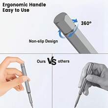 1pc 24-In-1 Precision Screwdriver Bit Set | CR-V Alloy Multi-Magnetic Screwdriver Extension Rod | Sliding Storage Box Mini Repair Tool Kit, Suitable For Phones, Laptops, Watches, Glasses, Small Electronics, Furniture Disassembly - 24-in-1 Screwdriver Set - View 10