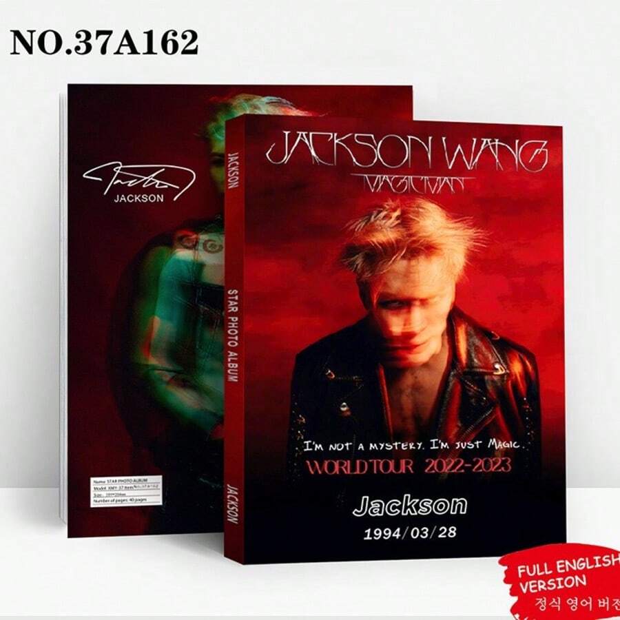 3PCS Photo Album Wang Jia-Er Photo Collection Total Chain JACKSON Star Merchandise Collection Book, Can Be Stored In Card Holder, Wallet, Backpack, Etc., Also Can Be Used As Decorative Ornament, Exquisite Desktop Accessory, Suitable As Gift For Friends. Bookmark, Collectible Card, Valentine's Day Gift, Fan Merchandise, Collection Card, New Set Greeting Card - Multicolor - View 1