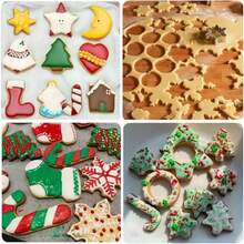 10pcs Christmas Cookie Cutter Set - Mini Party Cookie Cutters, Including Star, Angel, Bell, Snowflake, Christmas Tree And Other Fun Shapes, Perfect For Christmas Gifts And Making Christmas Decorations - View 9