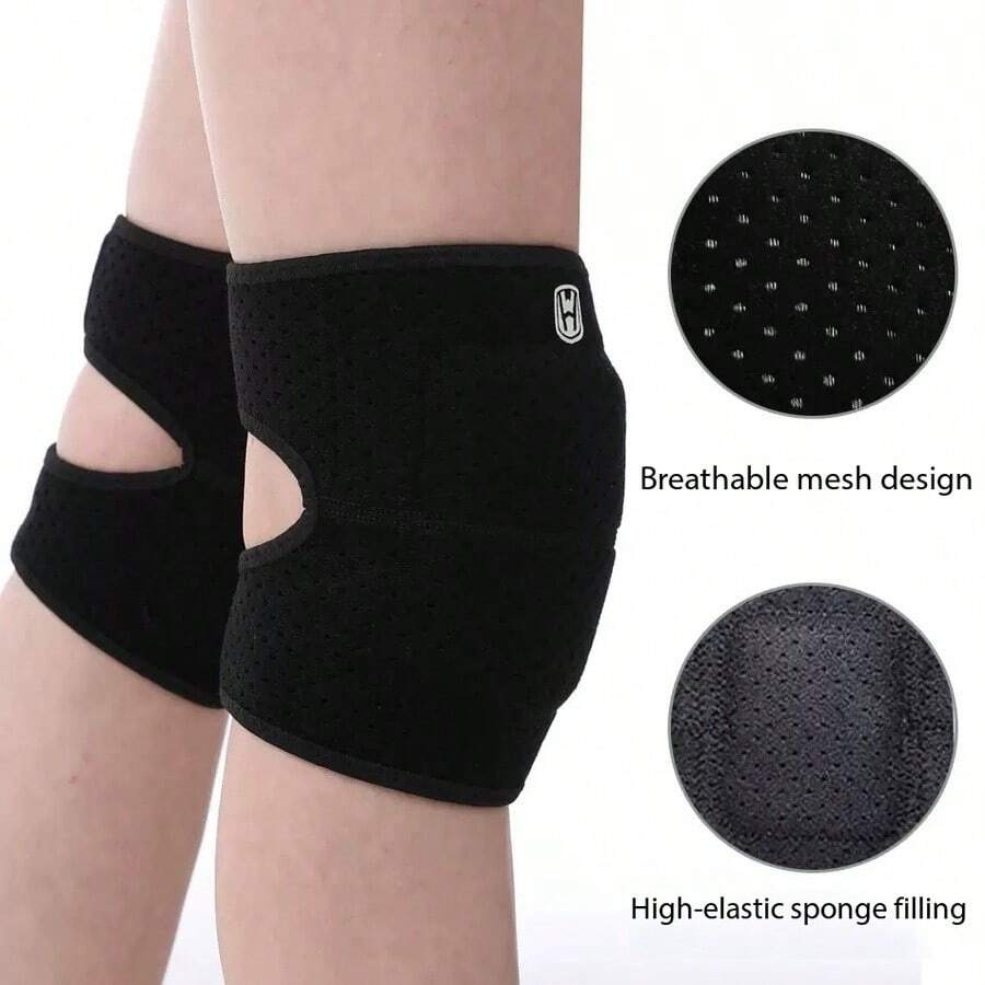Thick Foam Adjustable Non-Slip Knee Pads For Work, Gardening, Cleaning Floors, Yard, Dance, Yoga, Collision Protection, Kneeling, Men's Dance Knee Pads, Thickened Sponge Knee Pads For Women And Children, Yoga, Dancing, Practice, Mopping, Sports Knee Guards