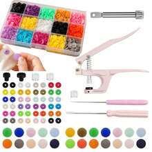 1 Set Plastic Snap Button Pliers, Handheld Tool For T3 T5 T8 KAM Snap Buttons, Button Fastener Pressing And Punching Tool For Handicrafts And Clothing - A - View 11