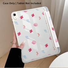 Shell, Conch, Flower Pattern Painted Effect Tablet Protective Case With Stand, Compatible With Honor 8/9/10/X8/X8A/X9/X8Pro/X9Pro/ MatePad SE 11 Inch/MatePad 11 Inch/11.5 Inch/MatePad Pro And More, Apple 10th/11th Gen 2025 (A16), Galaxy Tab A7/A9 And Other Popular Models - Multicolor - View 2
