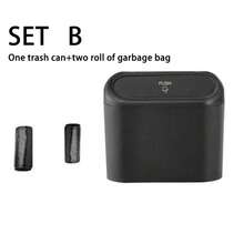 Leak-Proof Mini Car Trash Can With Lid, Includes Trash Bags, Convenient And Hygienic Car Accessory, Car Door Hanging Storage Organizer Box - Vehicle-mounted Trash Cans - View 12