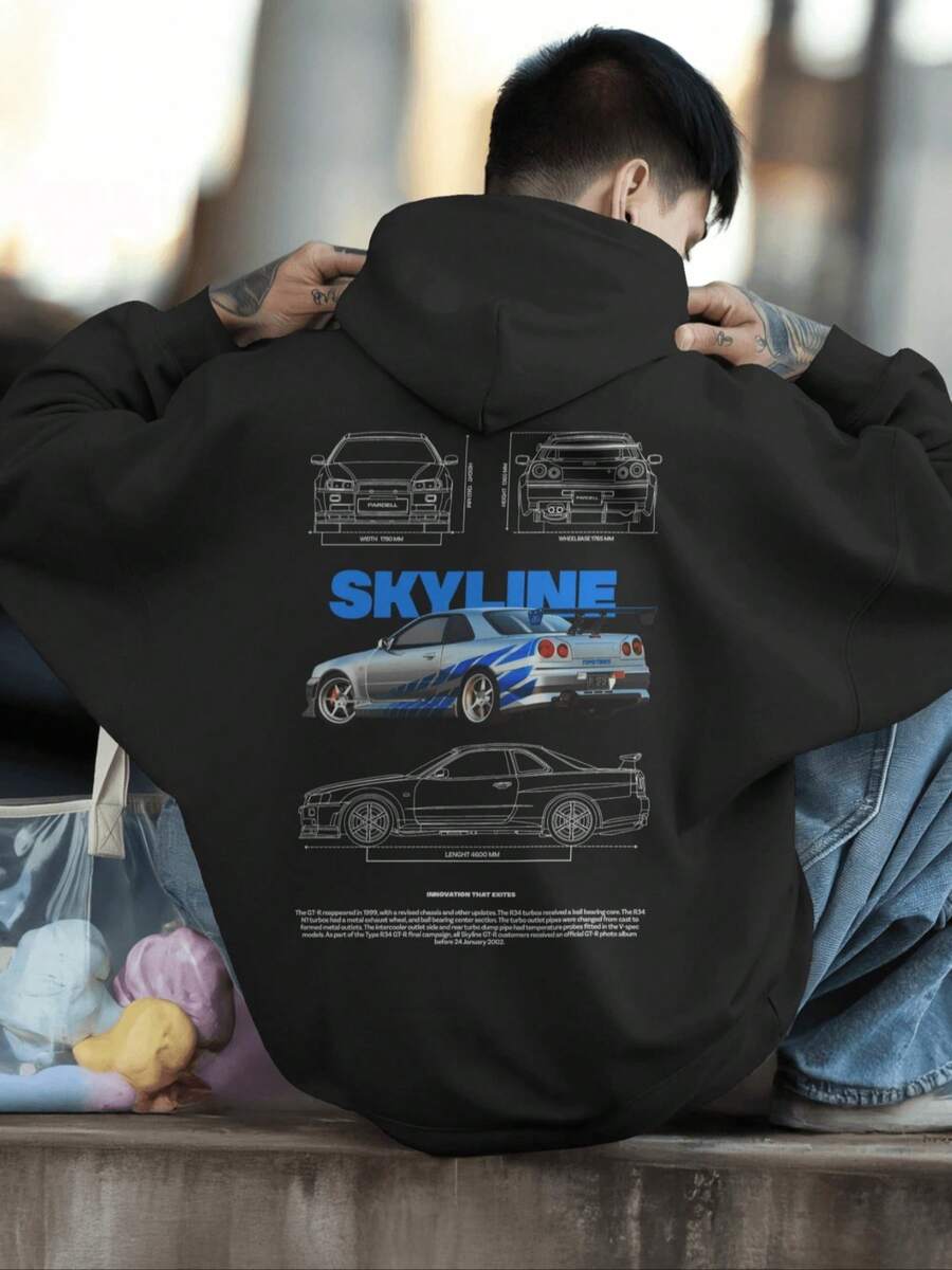 JDM Street Racing Hoodie - Black - View 1
