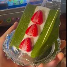 葡萄三角蛋糕捏捏樂,仿真三明治甜點,紓壓手指玩具 - 彩色 - 查看 9